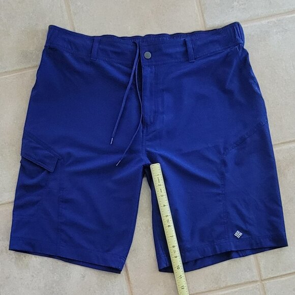 Columbia Omni Shield Advanced Repellency Cargo Shorts Royal Blue Men's Sz Large - Picture 5 of 10